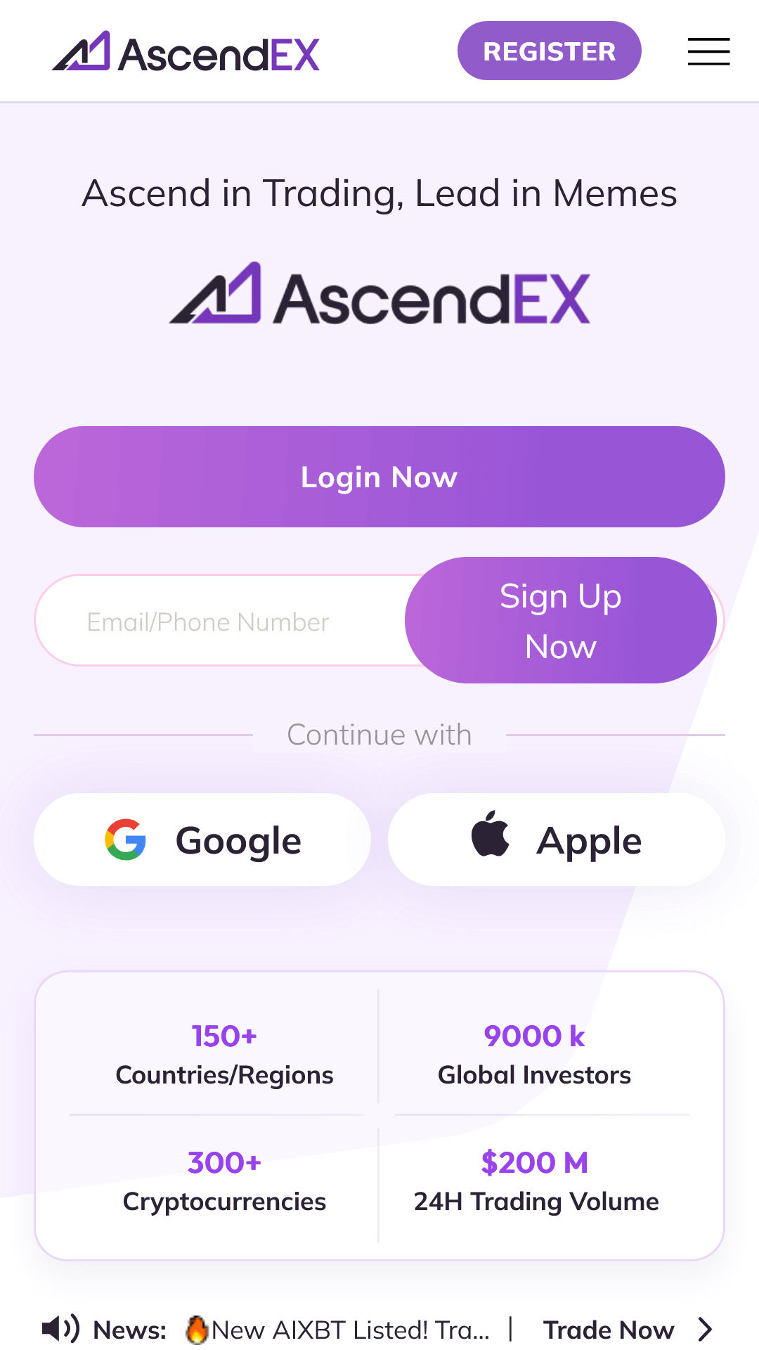 ascendex Login